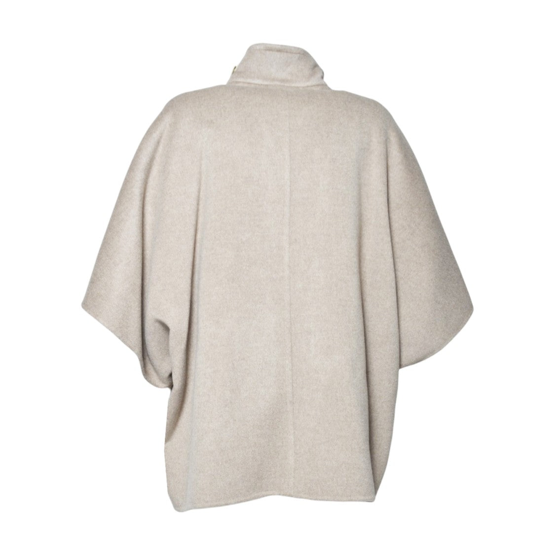 Max Mara Relaxed Fit Cashmere Coat With High Collar And Unique Button Closure