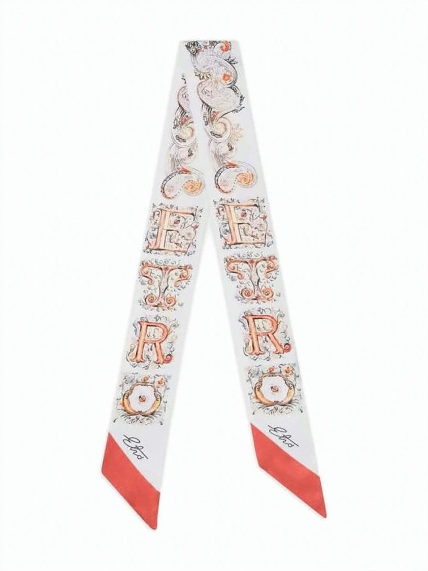 Etro Baroque-Inspired Silk Scarf With Ornate Floral Motifs