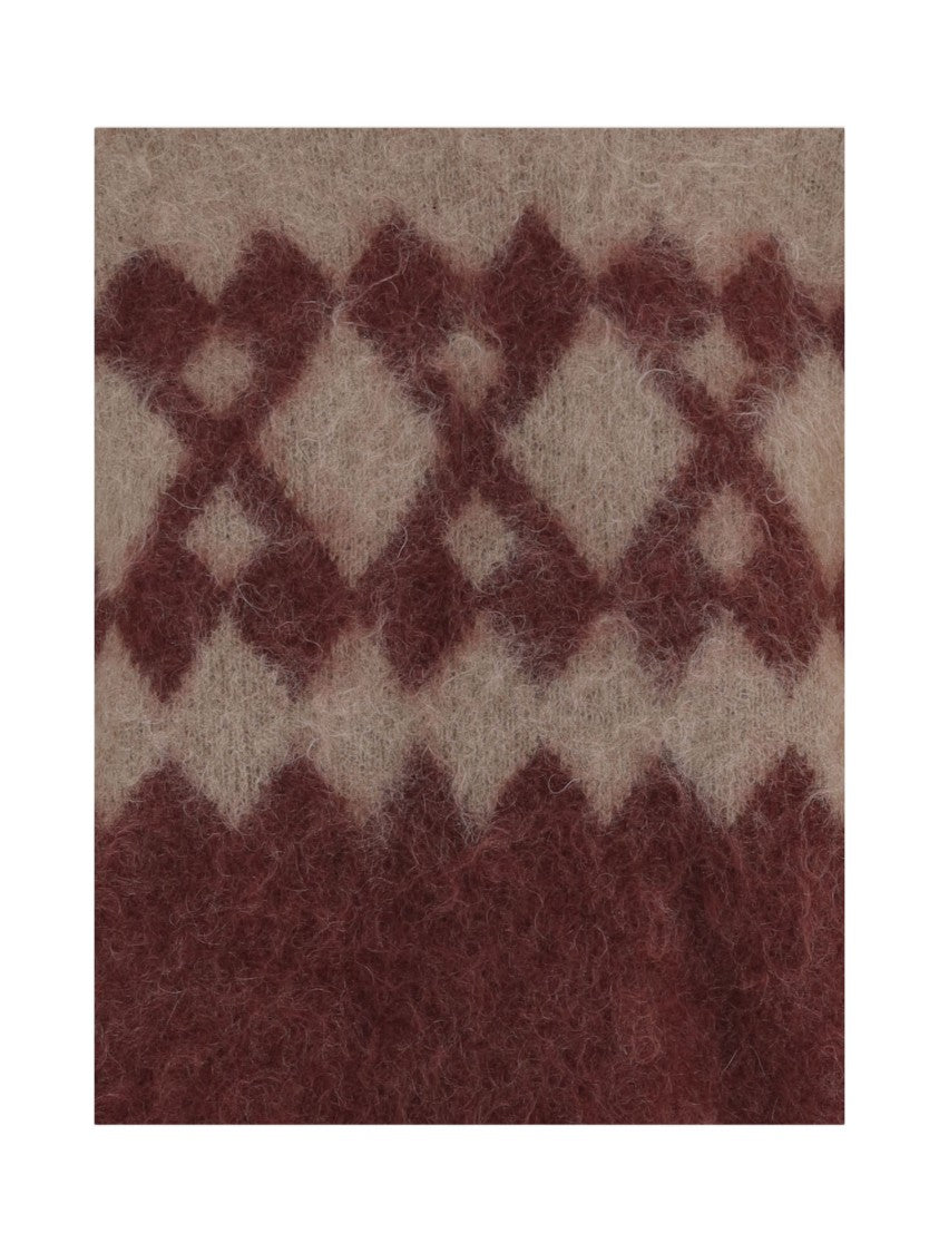 The Garment Geometric Patterned Stretch Mohair Sweater