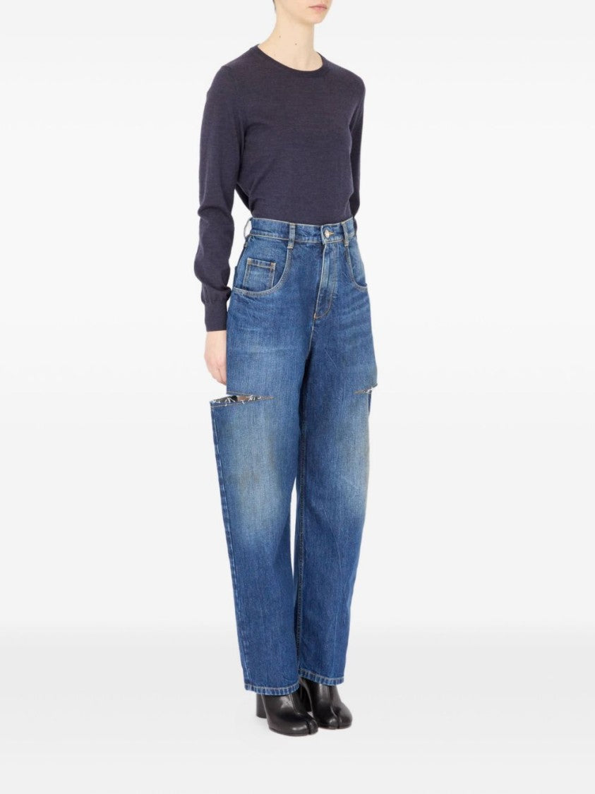 Maison Margiela Cotton Pants 5 Pocket Jeans