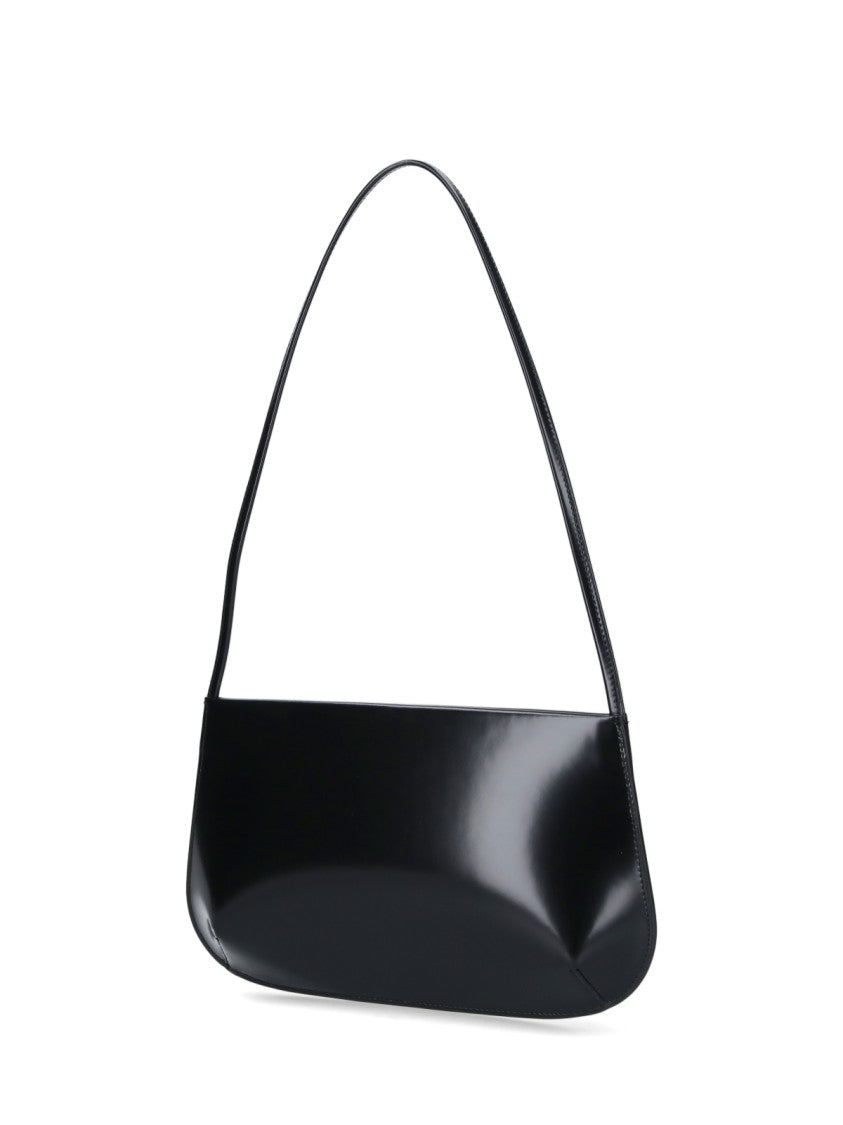 Fane Black Patent Leather Bra Shoulder Bag