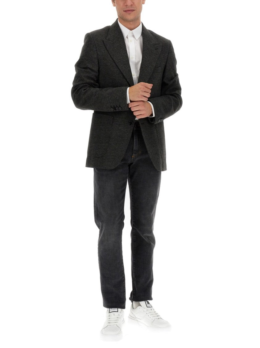 Dolce & Gabbana Single-Breasted Jacket With Peaked Lapels