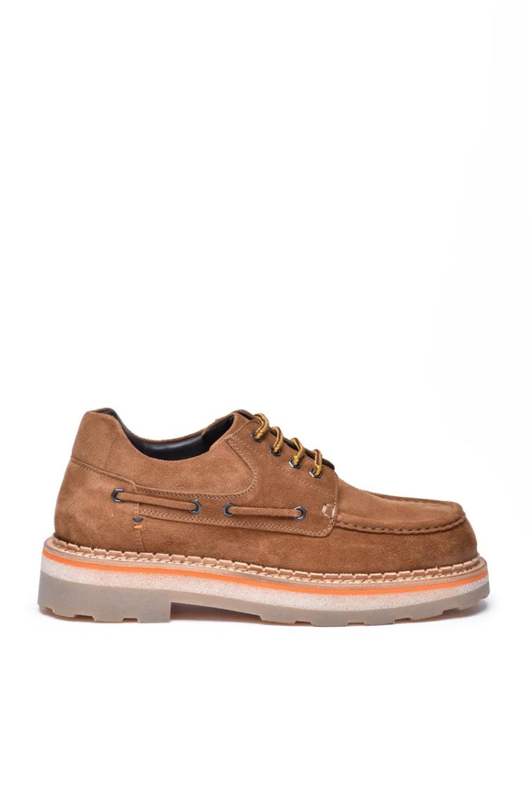 Barracuda Barracuda Lace-Up Suede Shoe - Beige