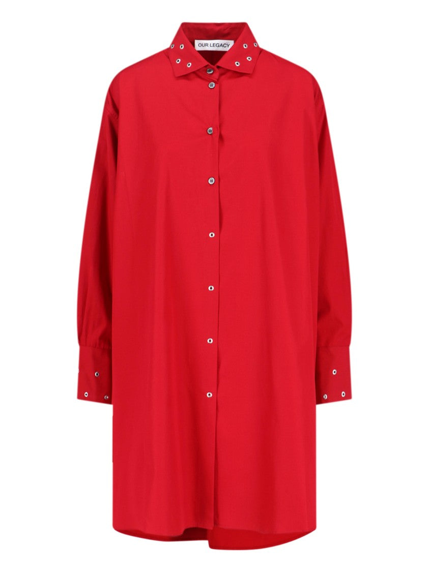 Our Legacy Frock Shirt Dress – Red