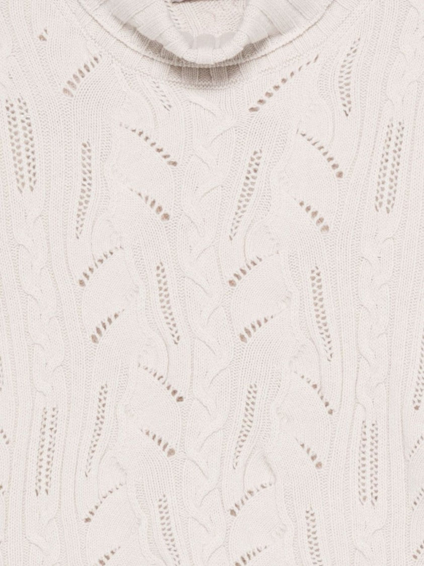 Dexterior Wool-Cashmere Blend Sweater With Cable Knit Pattern