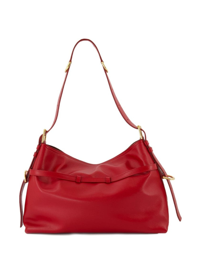 Givenchy Red Smooth Leather Adjustable Buckle Bag