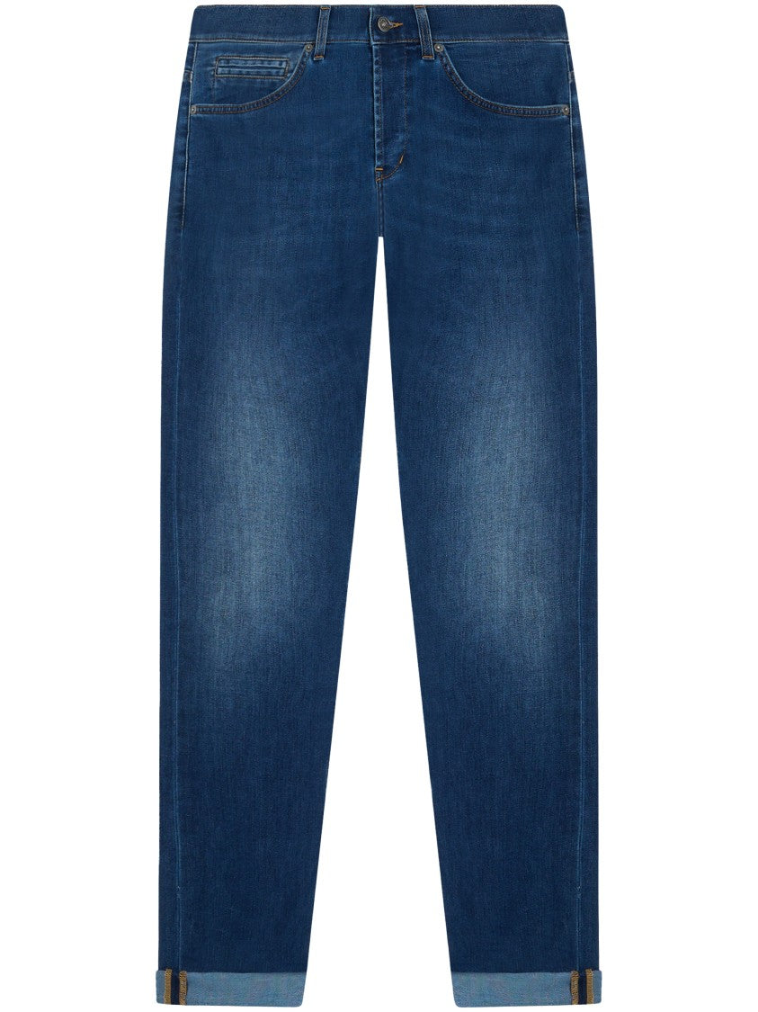 Dondup Denim Trousers With Classic Five-Pocket Design