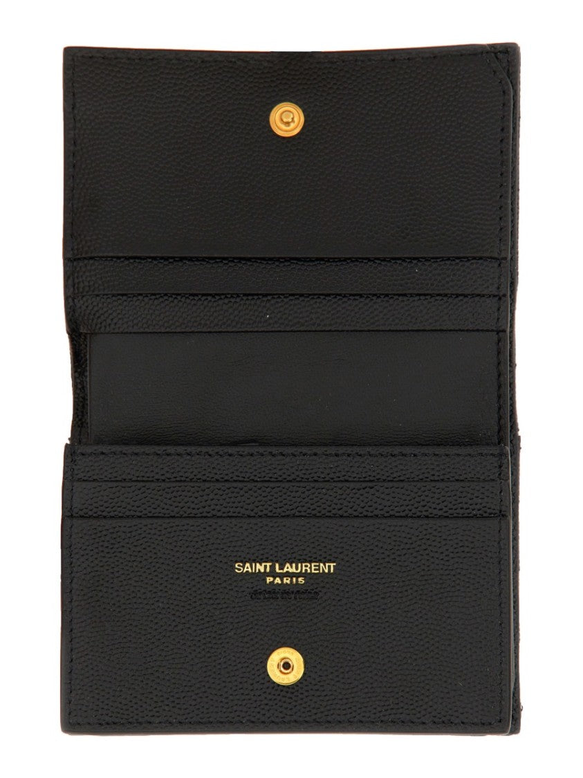 Saint Laurent Cassandre Quilted Card Holder