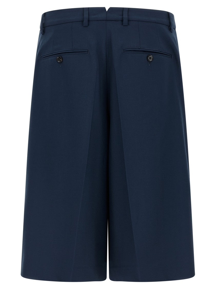 Ami Paris Fresh Wool Bermuda Shorts