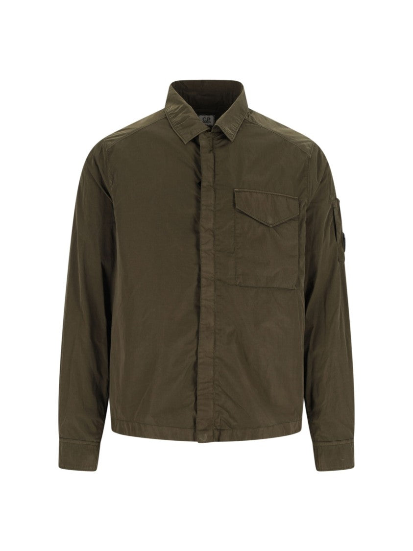 C.P. Company Logo Shirt Jacket – Green