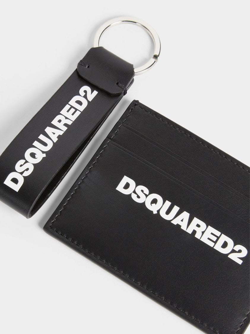 Dsquared2 Gift Box Black Leather Card Holder