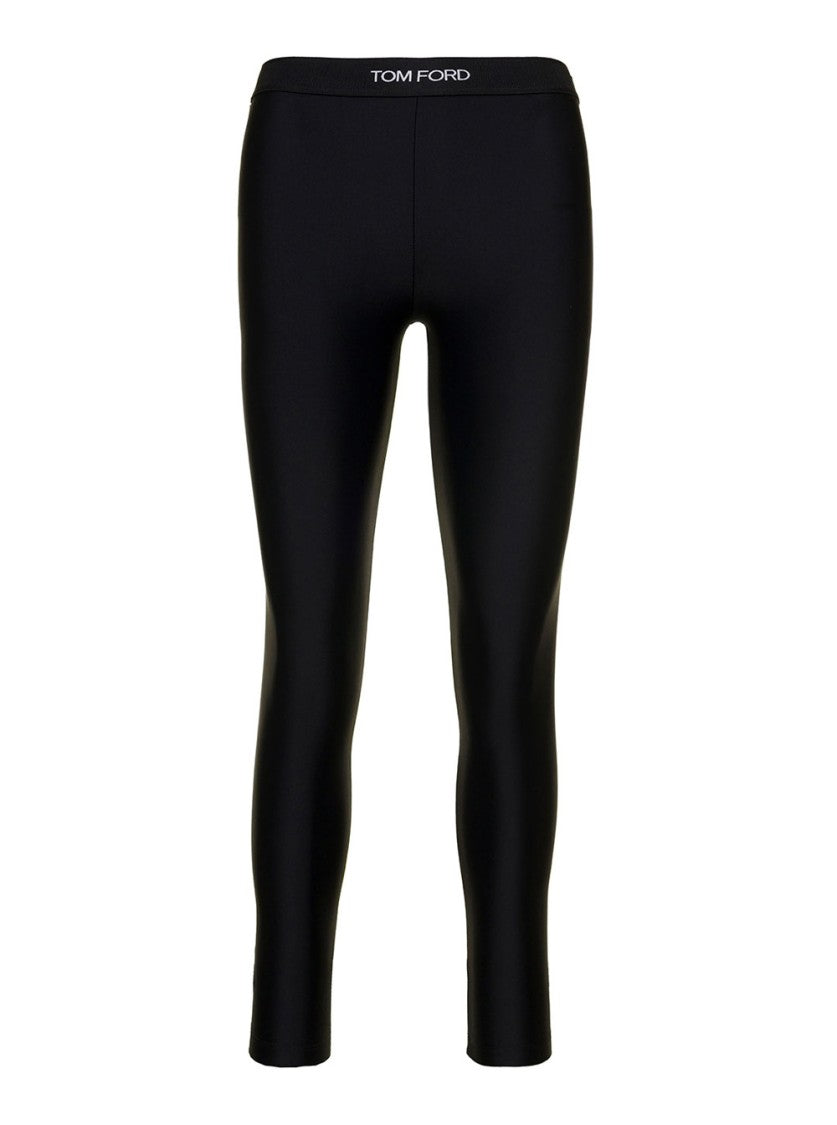 Tom Ford Woman's Black Stretch Lycra Leggings