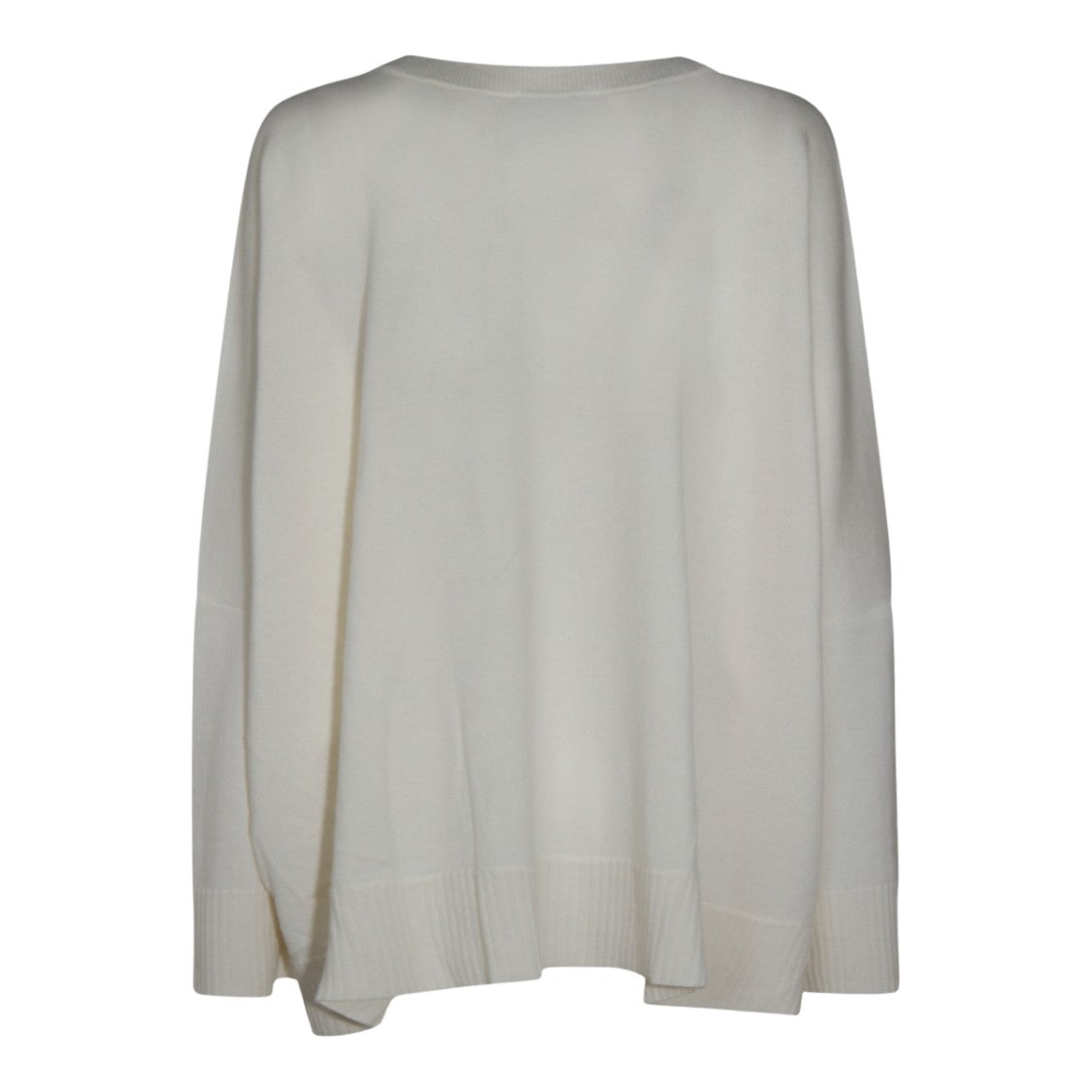 Malo Relaxed Oversized Sweater With Deep V-Neck