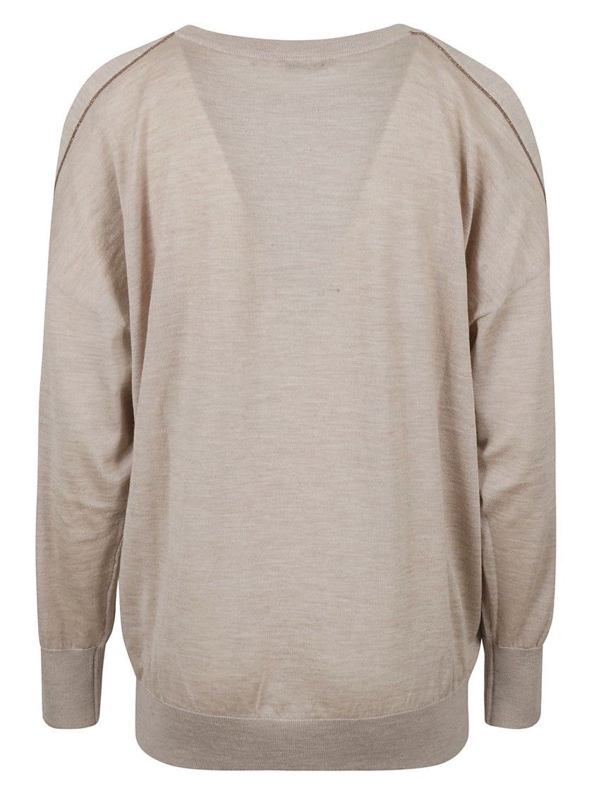 Brunello Cucinelli Relaxed Fit Sweater With Round Neckline