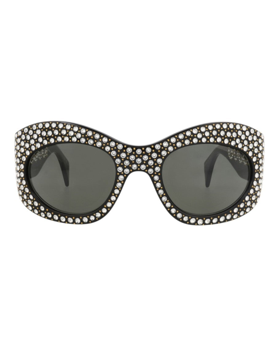 Gucci Shield-Frame Recycled Acetate Sunglasses