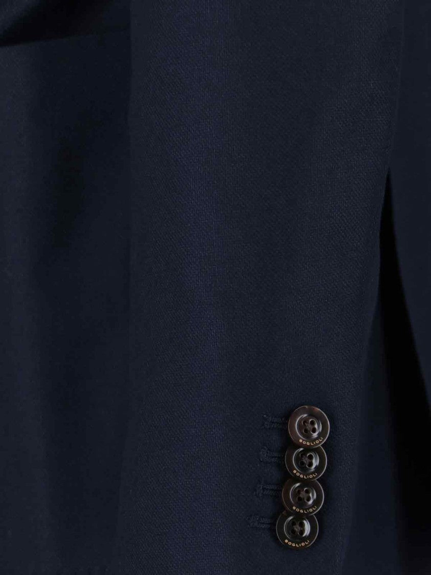 Boglioli Tailored Neutrals Jacket With Classic Design And Structured Silhouette