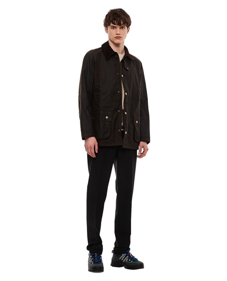 Barbour Green Ashbay Waxed Cotton Jacket
