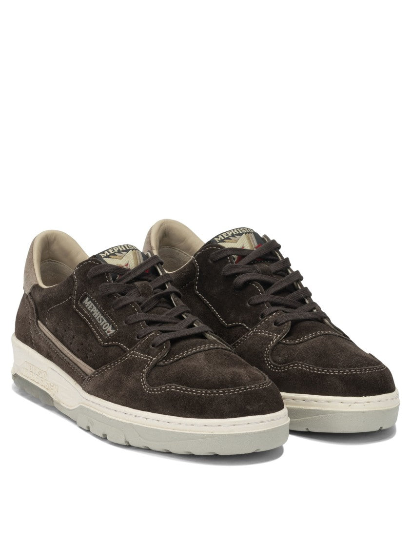 Mephisto Low-Top Suede Sneakers