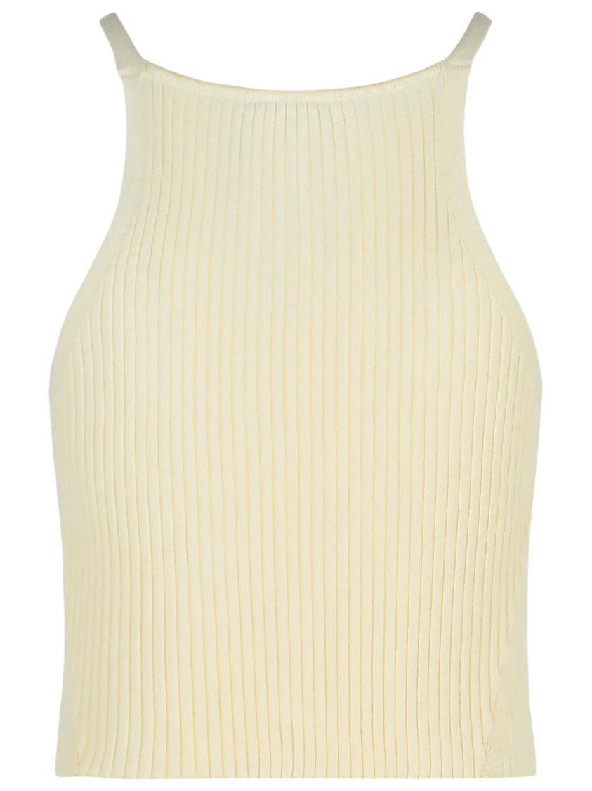 Courrèges Ivory Viscose Blend Top