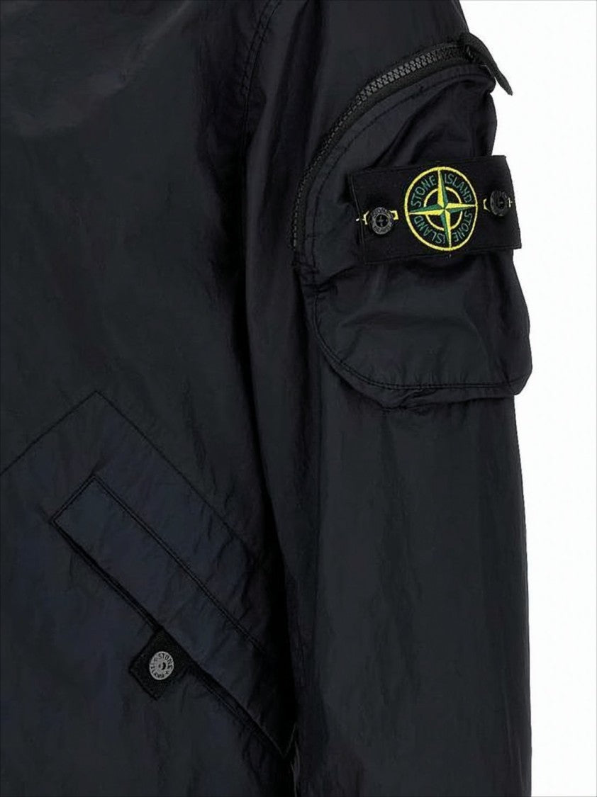 Stone Island Lightweight Blue Polyamide Jacket