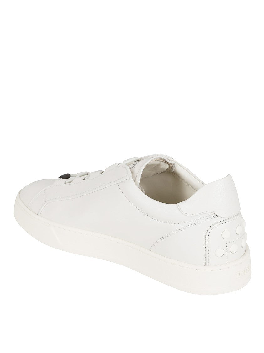 Tod's Calfskin Sneakers With Design