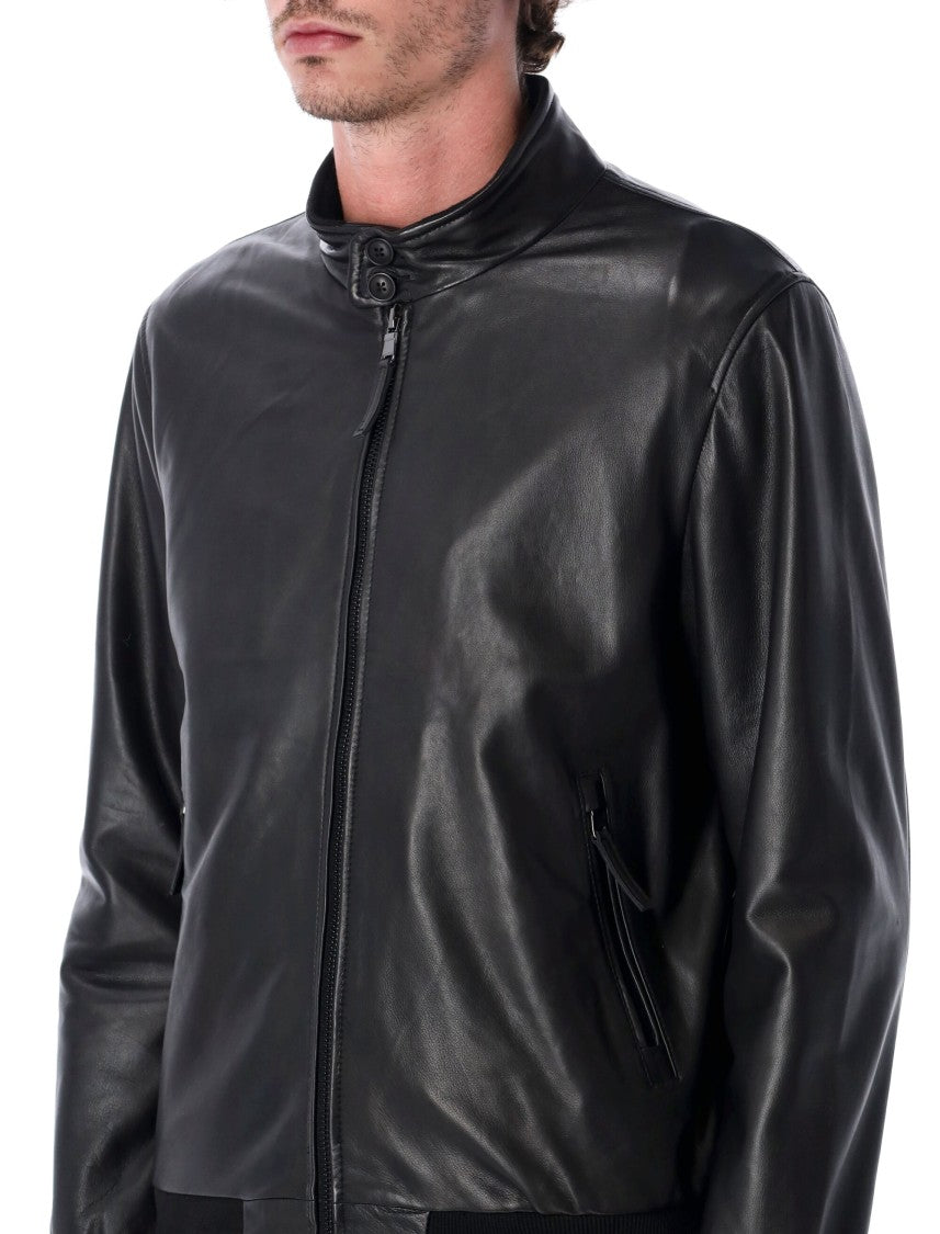Sword Leather Biker Jacket