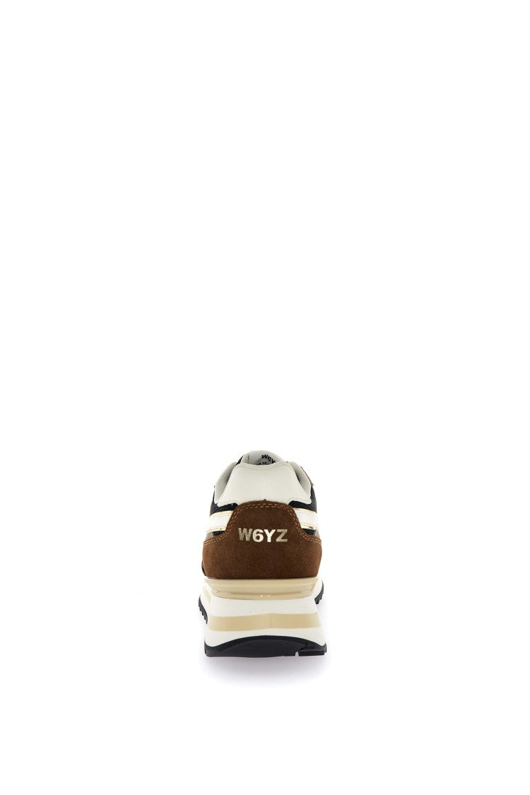 W6yz Technical Fabric And Suede Sneakers