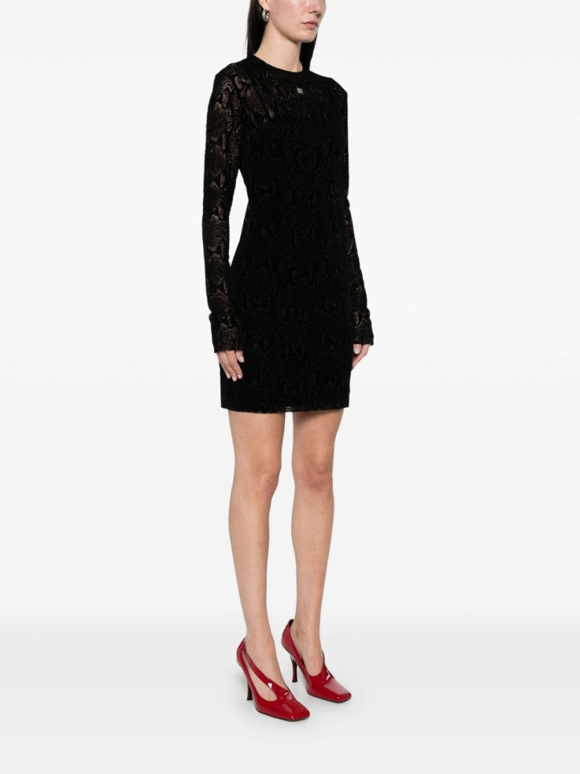 Givenchy Black Crew Neck Detachable Slip Dress