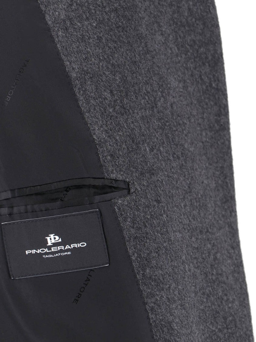 Tagliatore "Pino Lerario" Double-Breasted Coat Grey