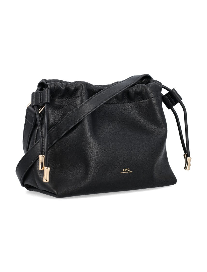 A.P.C. Gathered Edge Mini Shoulder Bag With Adjustable Strap