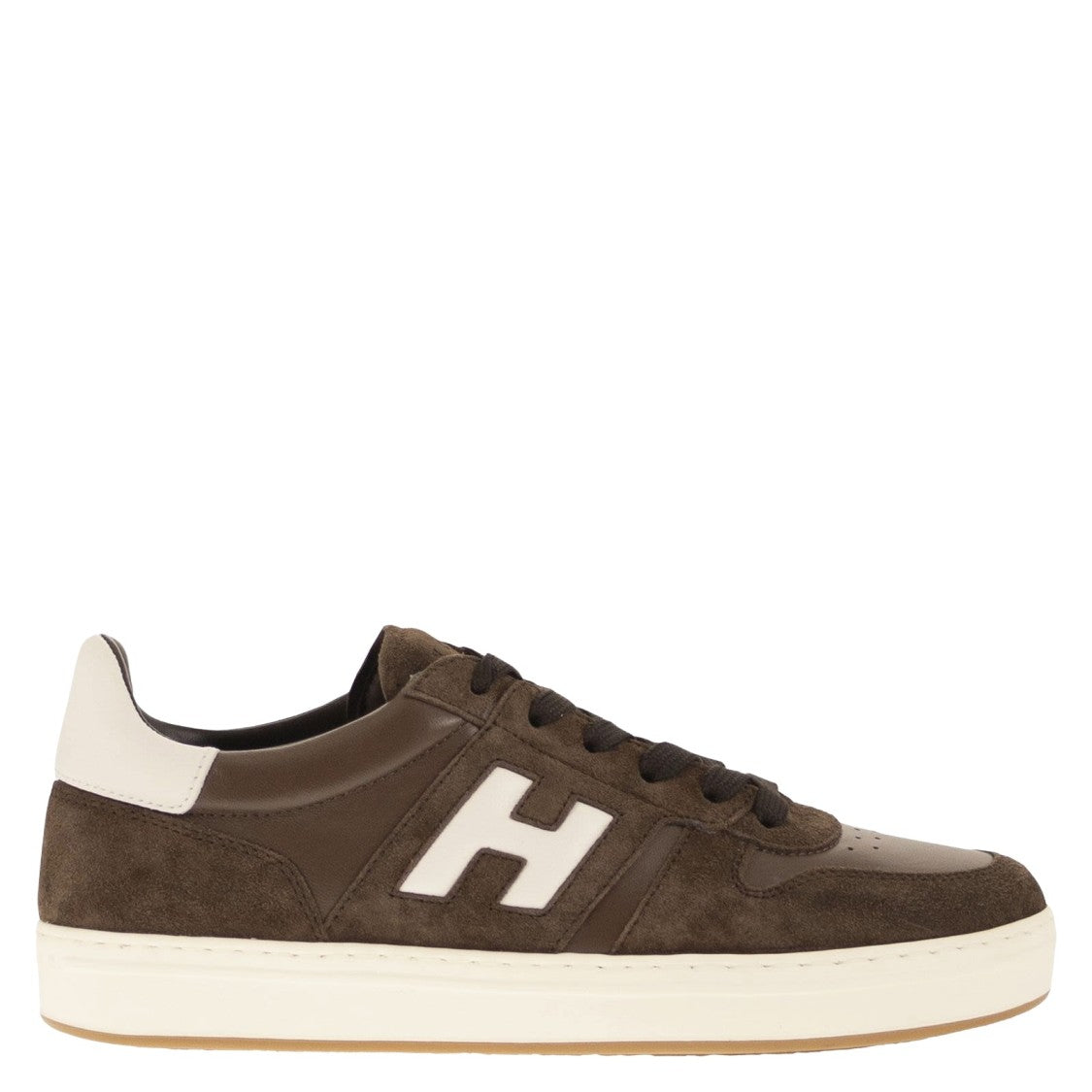 Hogan Lace-Up Sneakers With Iconic 'H' Logo And Elevated Sole