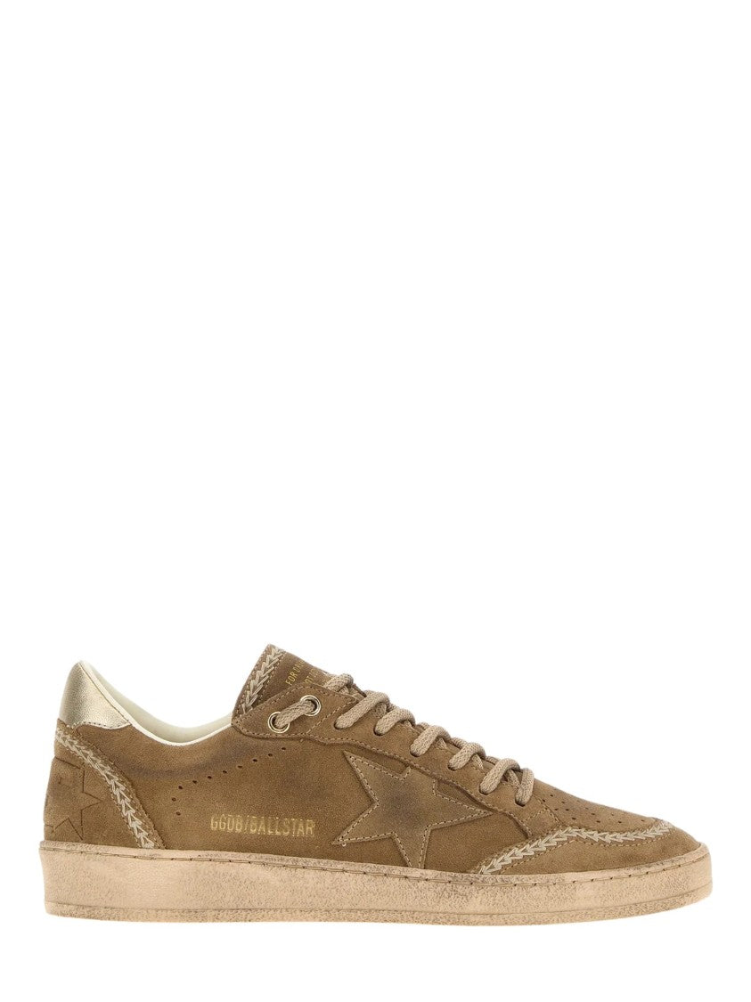 Golden Goose Suede Sneakers With Star Detail And Laminated Nappa Accents