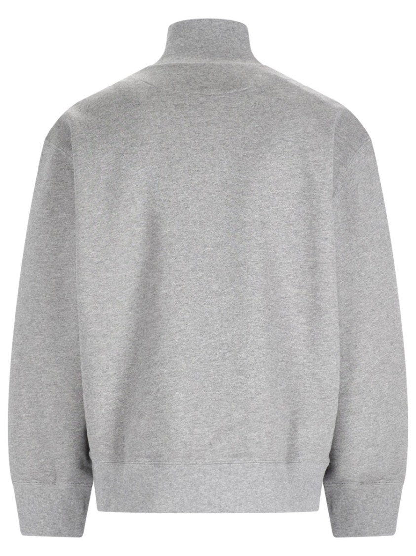 Maison Kitsuné Fox Head Cotton Half-Zip Sweatshirt