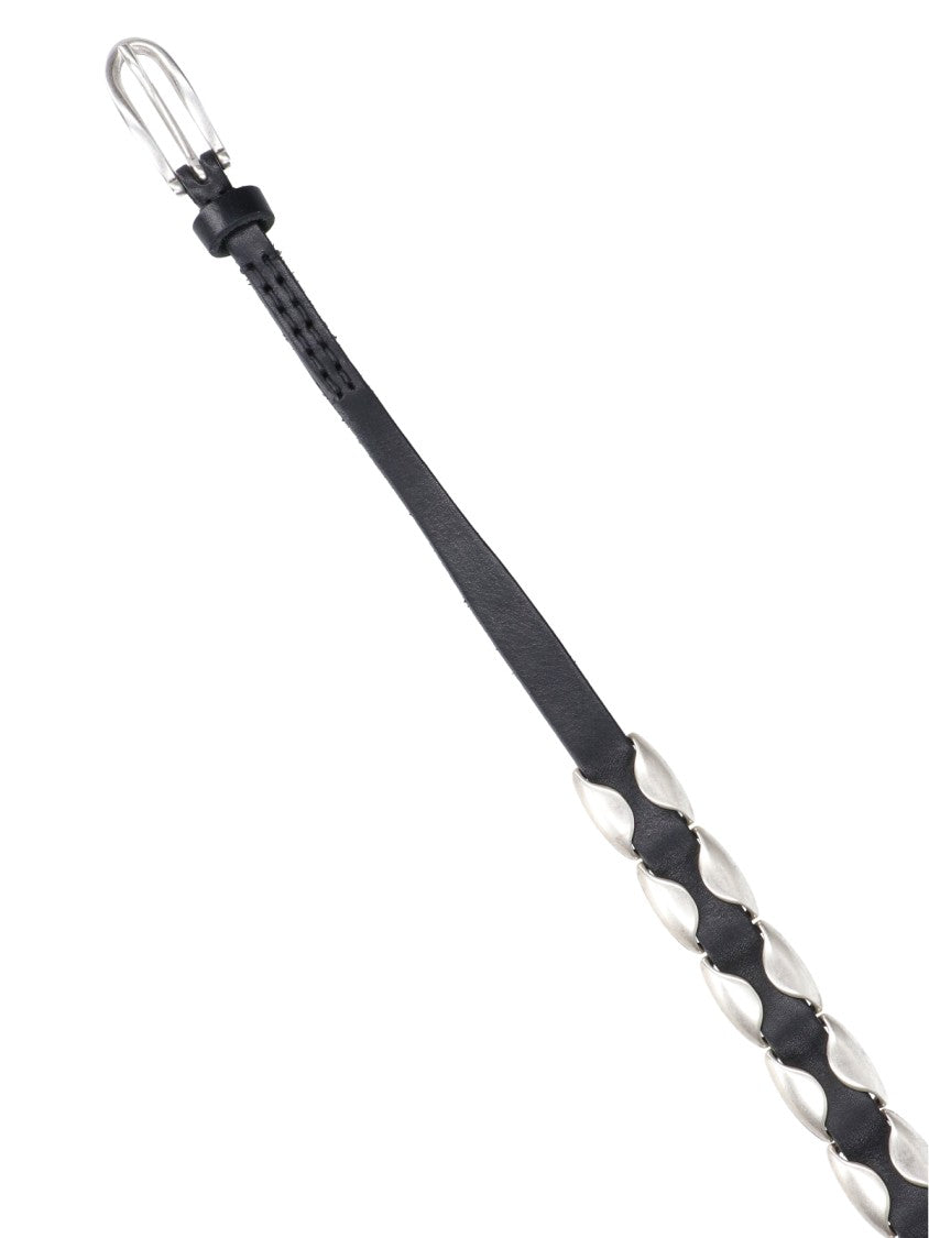 Our Legacy Billow Calf Leather Studded Belt