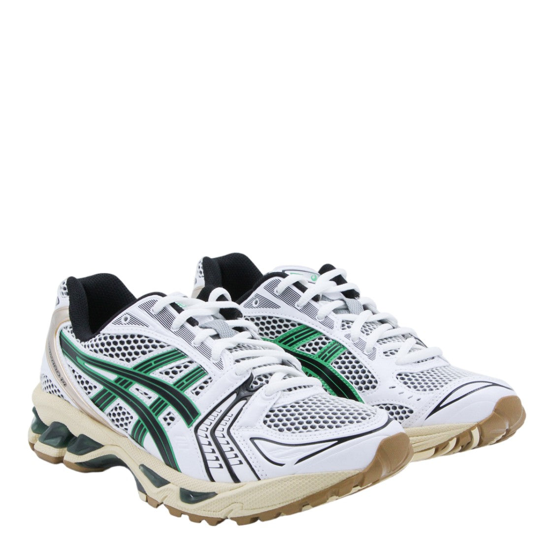 Asics White Mesh Dynamic Stripe Sneakers