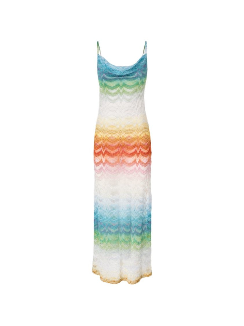 Missoni Ankle-Length Multicolor Maxi Dress