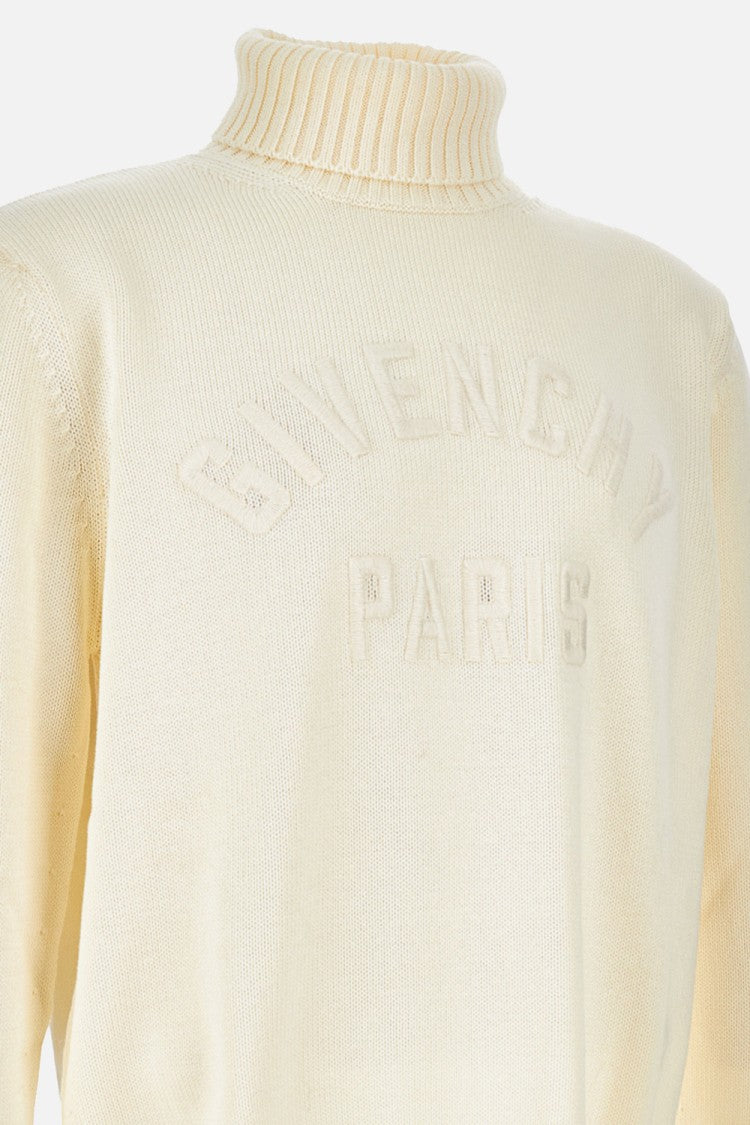 Givenchy Beige High Neck Sweater
