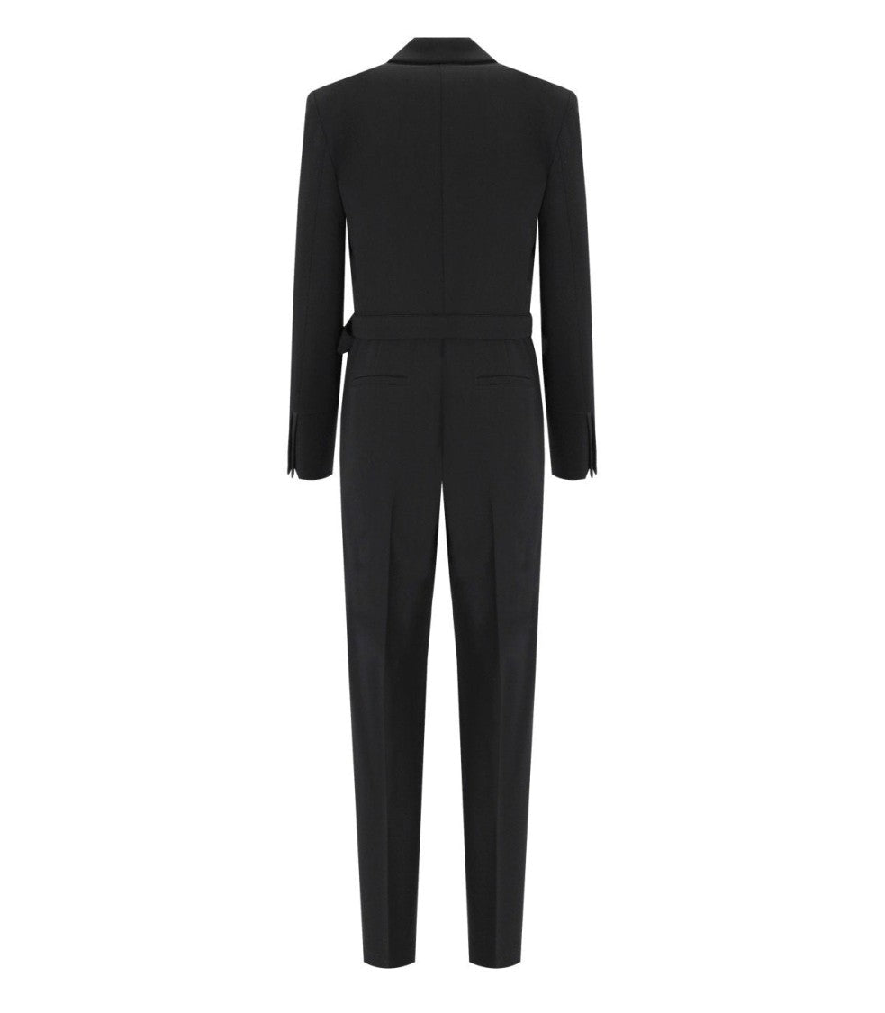 Max Mara Baviera Black Wrap Jumpsuit