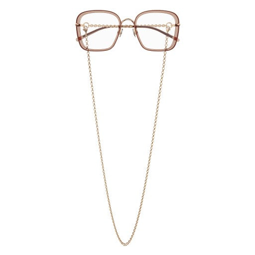 Pomellato Square Optical Frames With Delicate Chain Detail