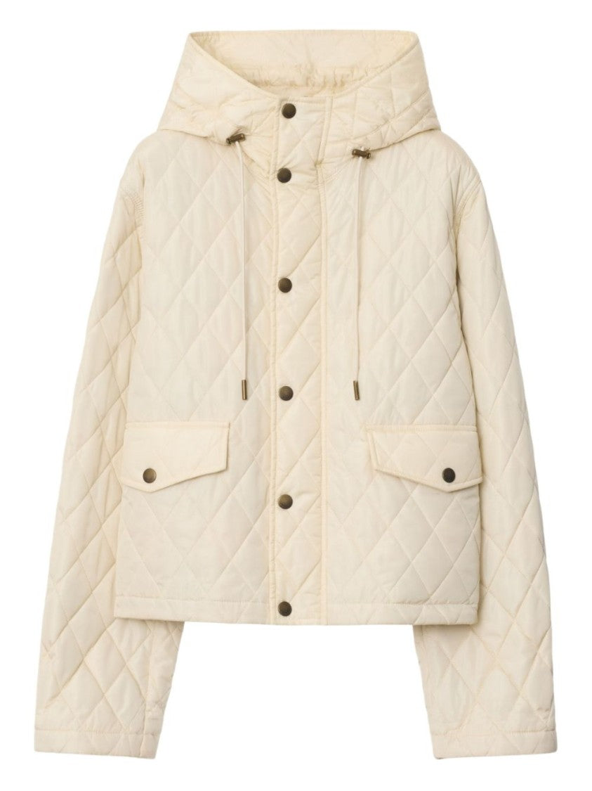 Burberry Beige Quilted Down Jacket
