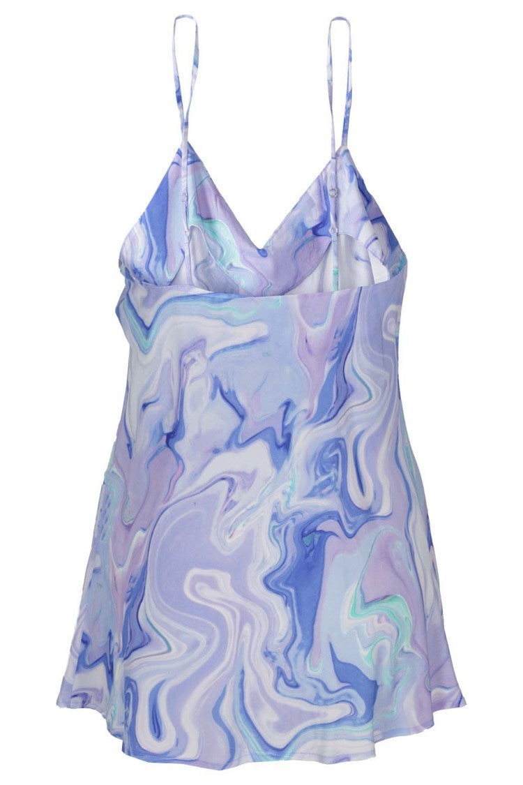 Bcbg Max Azria Purple-Colored Top With Patterned Print