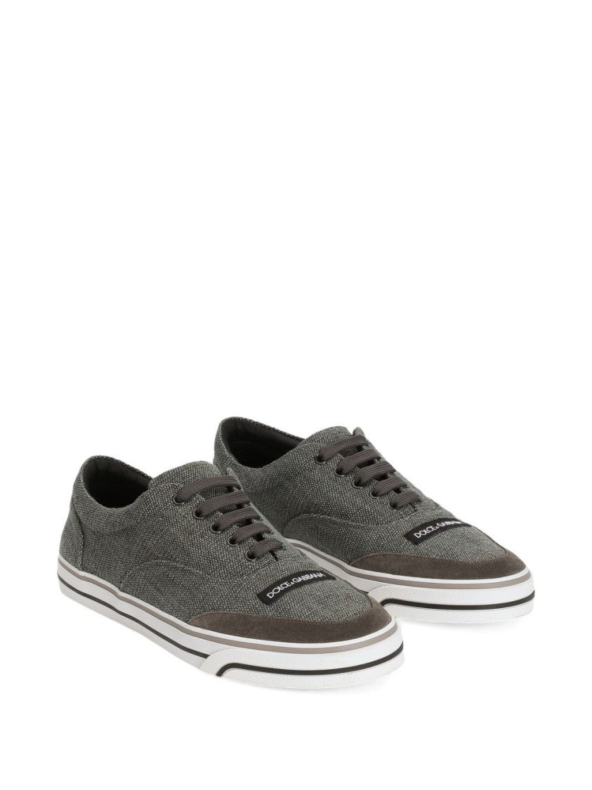 Dolce & Gabbana Grey Multi-Colored Sailing Sneakers