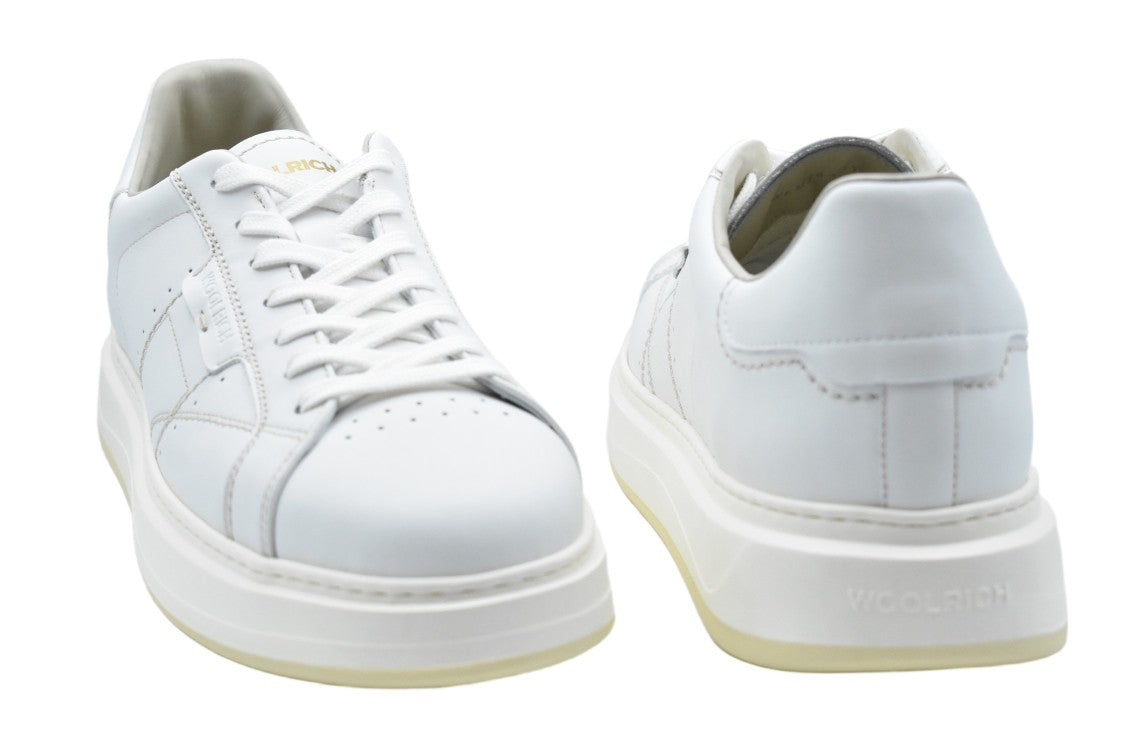 Woolrich White Laced Comfort Stylish Low Shoes