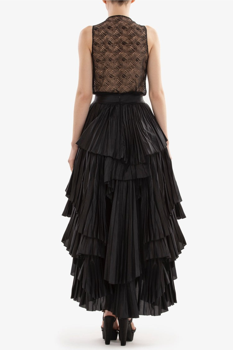 Saiid Kobeisy Draped Lace Top