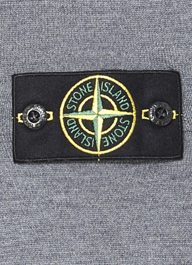 Stone Island Grey Wool Sweater