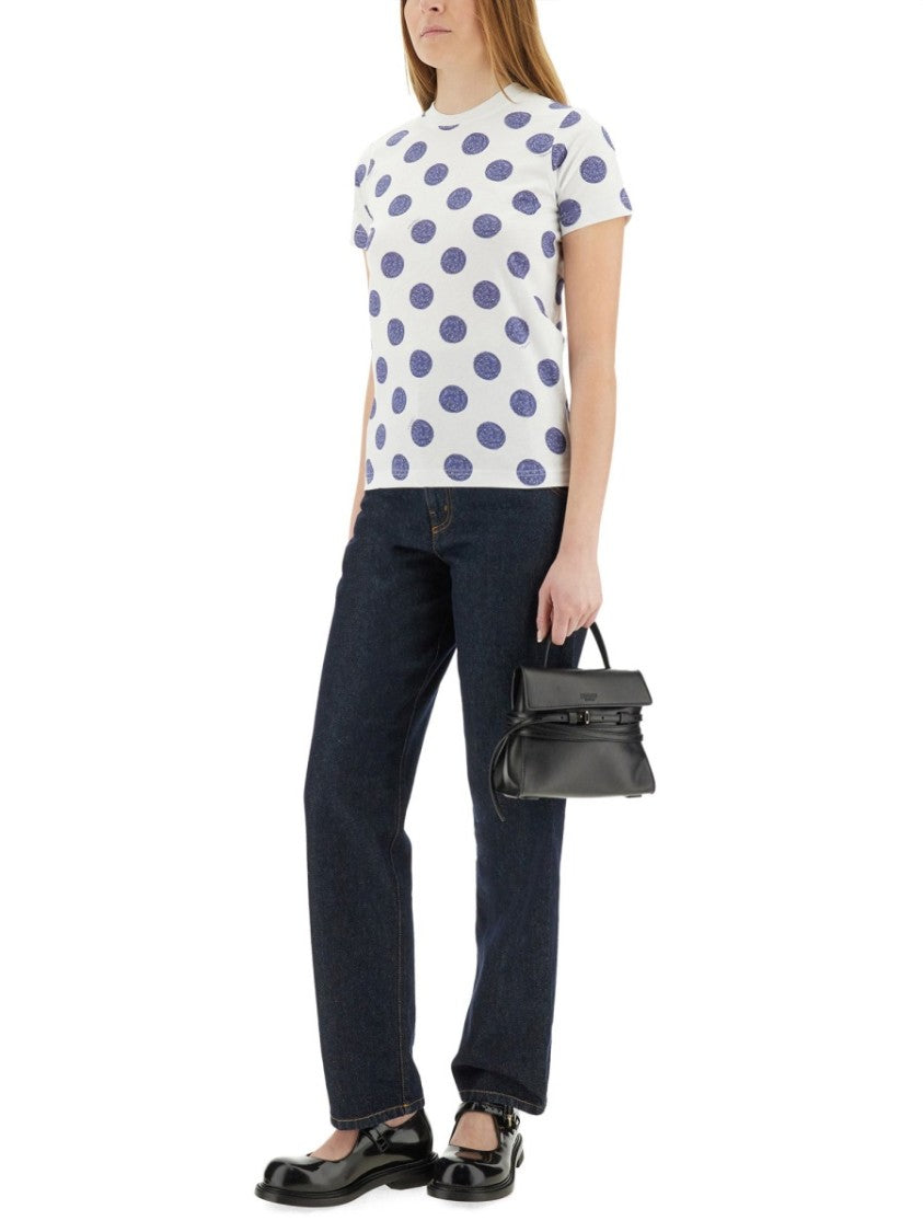 Moschino "Laurel Crown Patch" Denim Pants