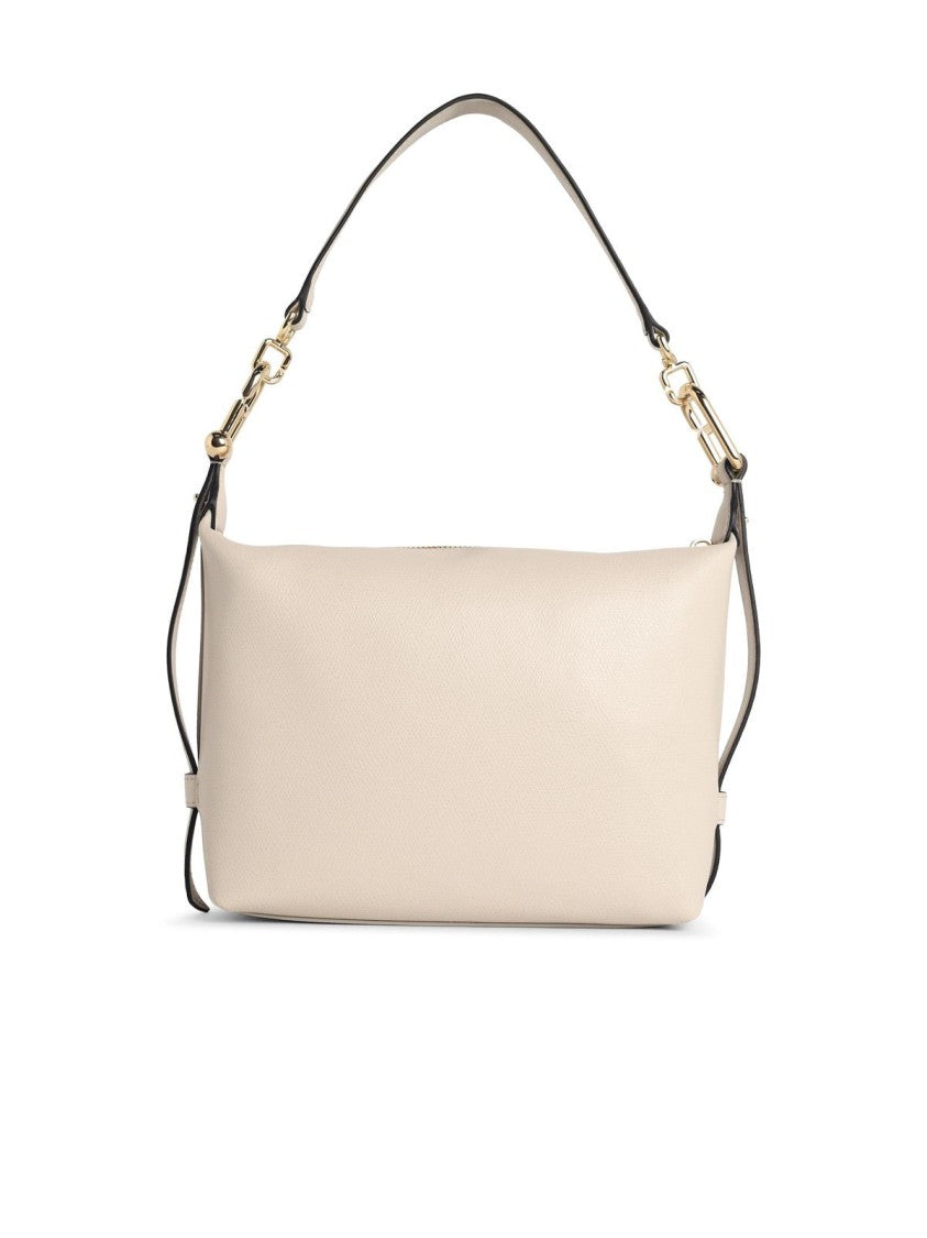 Furla Mini 'Tonie' Ivory Leather Shoulder Bag