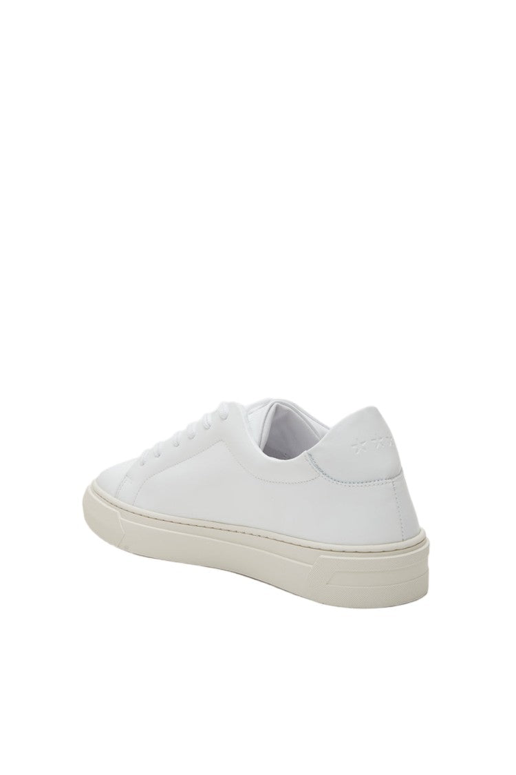 Pantofola D'oro White Calfskin Rubber Archival Footbed Sneakers
