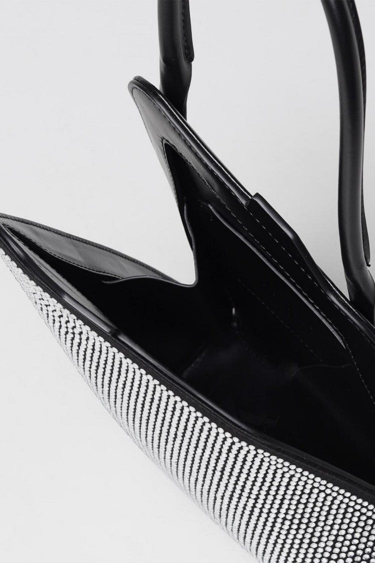 The Attico Silver Calf Leather Shoulder Bag