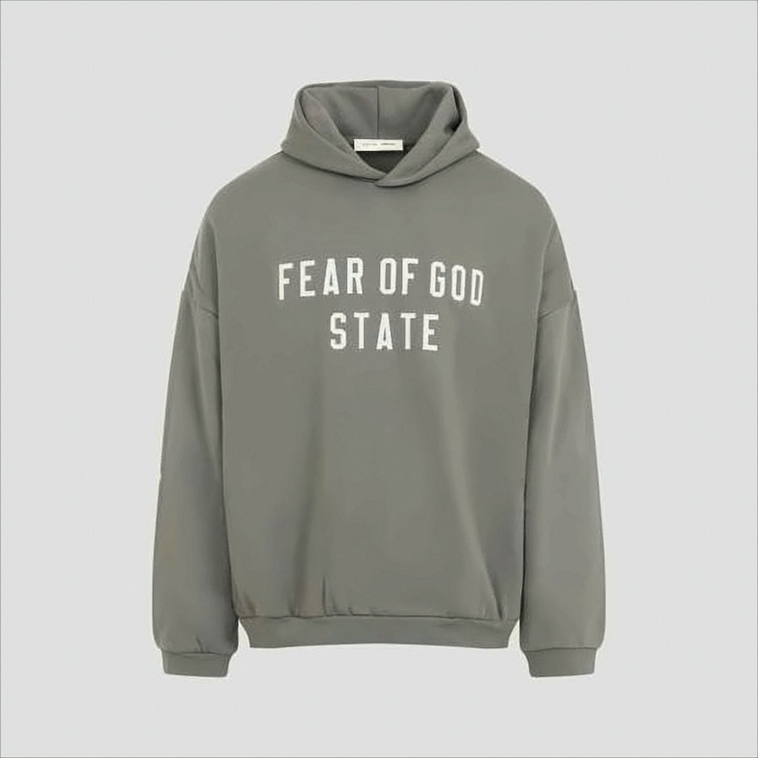 Fear Of God Relaxed-Fit High-Neck Hoodie With Bold Text Detail